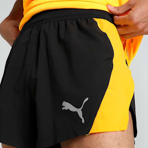 RUN VELOCITY Men's 3" Running Shorts, PUMA Black-Sun Stream, extralarge-IND